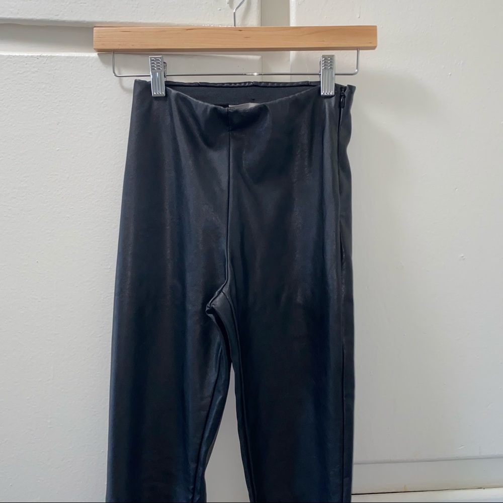 H&M FAUX LEATHER LEGGINGS